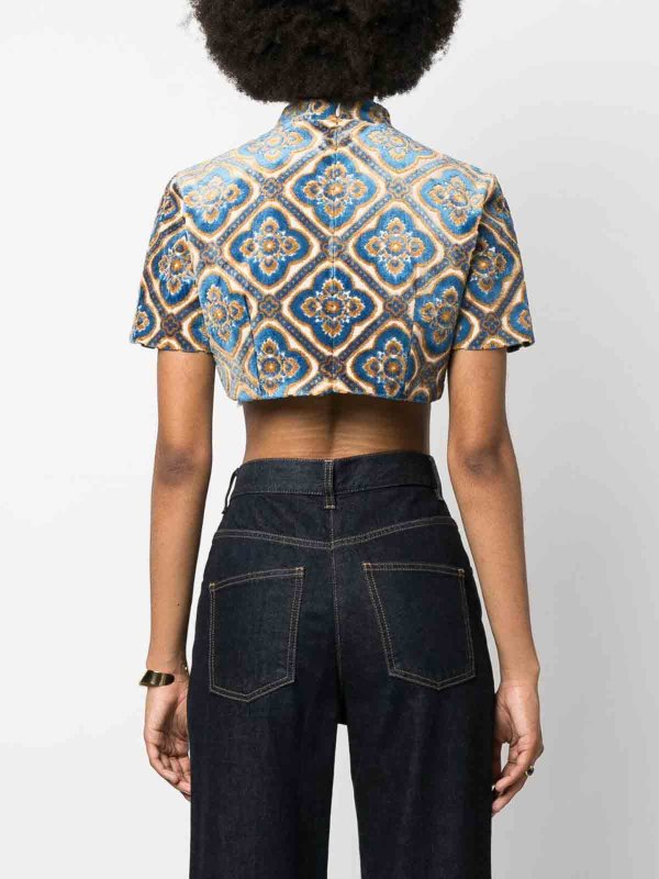ETRO: Tops & Tank tops online - Printed cropped top