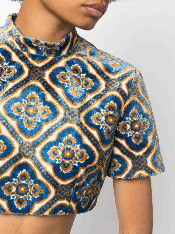 ETRO buy online Printed cropped top
