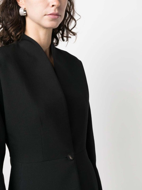 FERRAGAMO: Kurze Mäntel online - Blazer - Schwarz