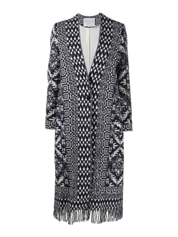 FORTE FORTE: Kurze Mäntel - Kurzer Mantel - Blau