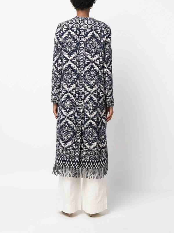 FORTE FORTE buy online Kurzer Mantel - Blau