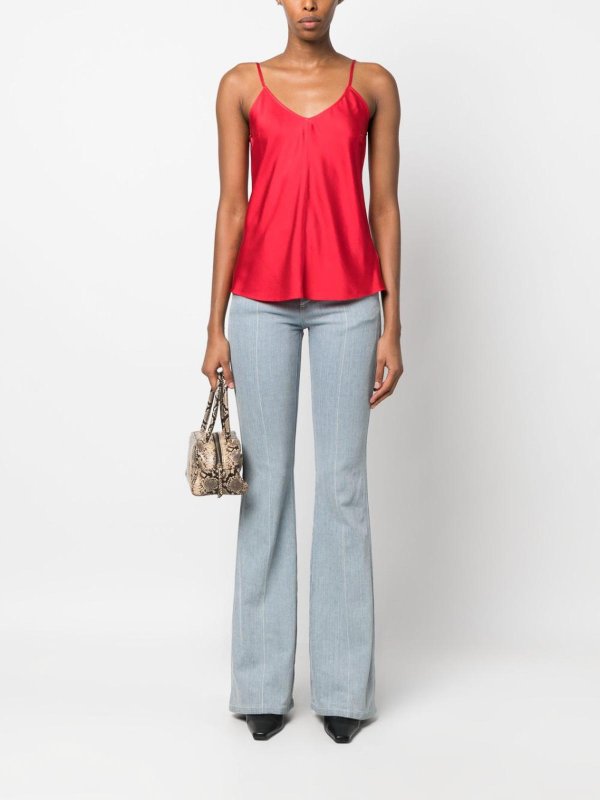 Silk satin top shop online: FORTE FORTE