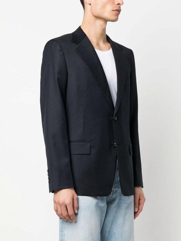 LANVIN: casual jackets online - Single-breasted wool jacket