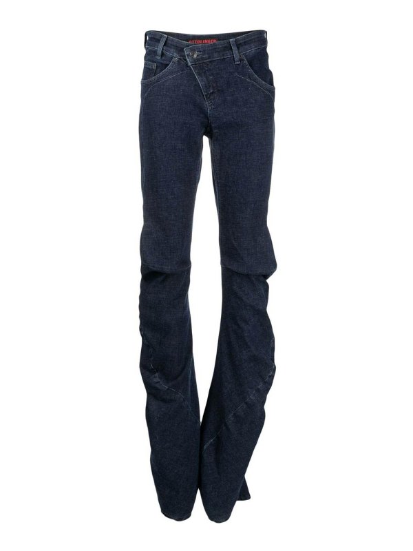 OTTOLINGER: bootcut jeans - Draped denim jeans