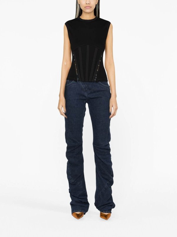 The Best Shops OTTOLINGER: bootcut jeans - Draped denim jeans