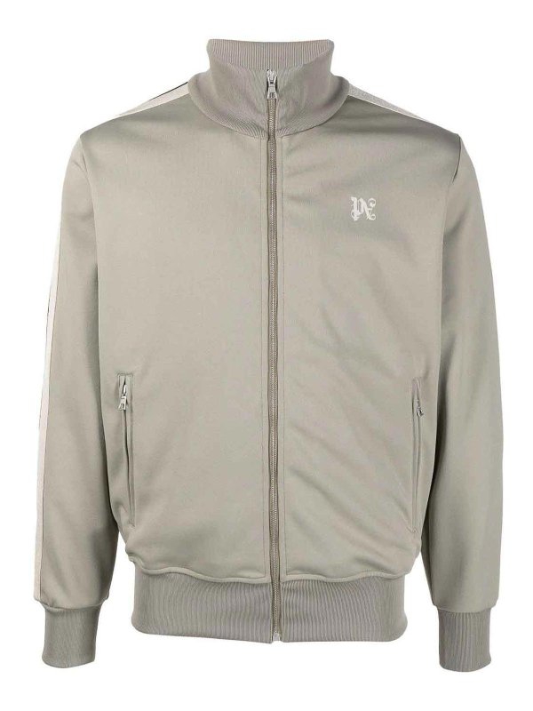 Palm Angels: casual jackets - Monogram track jacket