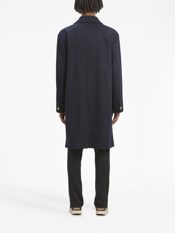 The Best Shops Palm Angels: short coats - Wool uniform coat