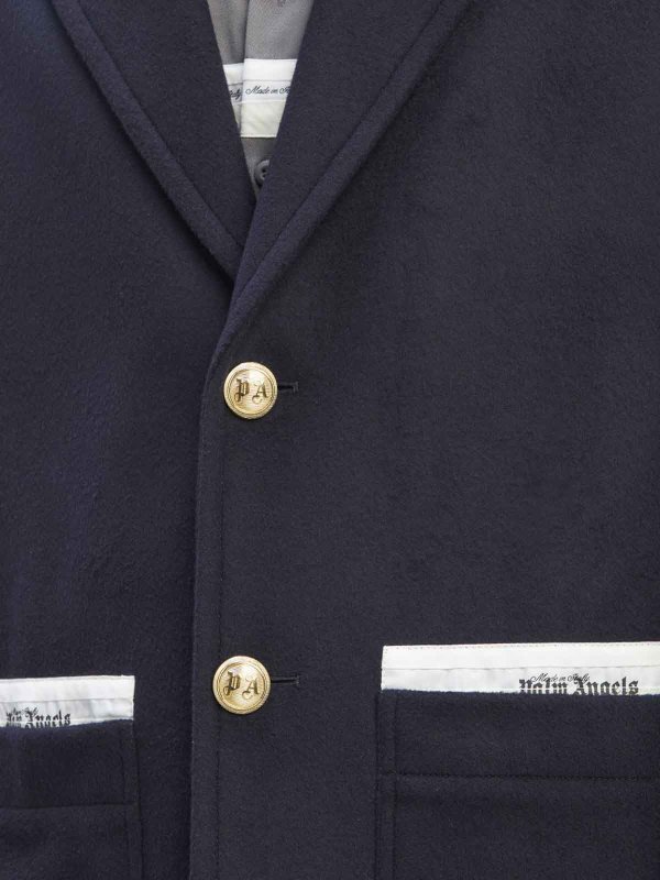 The Best Shops Palm Angels: Wool uniform coat