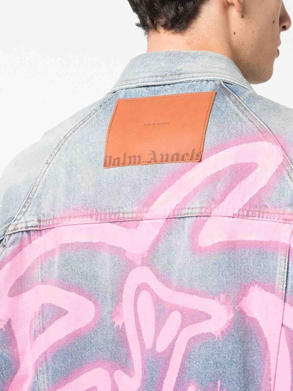 Palm Angels: デニムジャケット online - デニムジャケット - ブルー