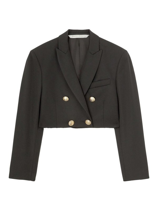 Palm Angels: blazers - Cropped blazer