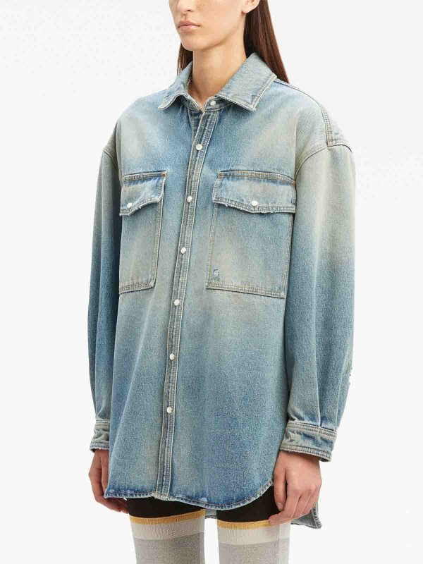 Chemise - Bleu shop online: Palm Angels
