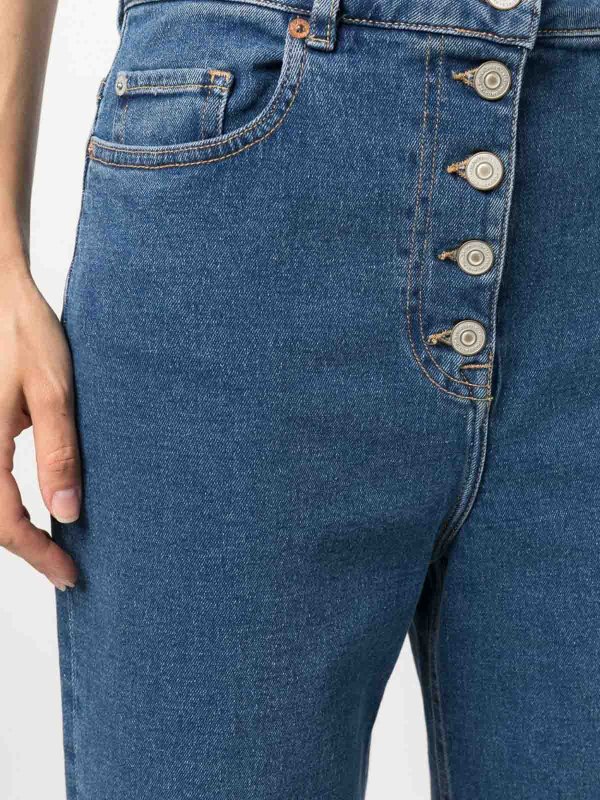 The Best Shops PS BY PAUL SMITH: bootcut jeans - Wide leg cropped denim jeans