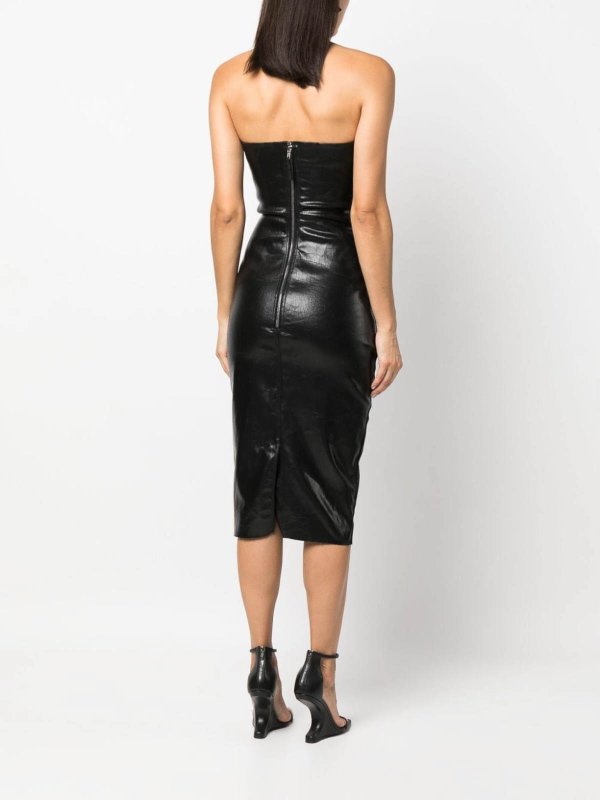 The Best Shops RICK OWENS: Robe longueur genou - Robe Au Genou - Noir