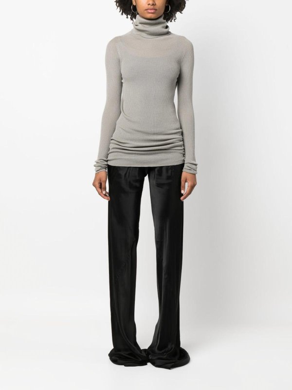 RICK OWENS buy online Ribbed turtleneck wool sweater