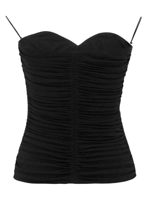 SAINT LAURENT: Tops & Tank tops online - Strapless draped top