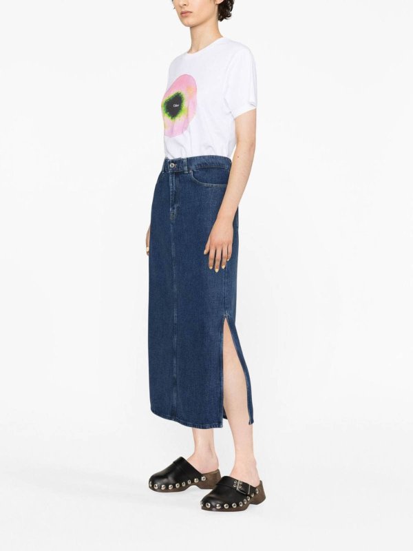 The Best Shops SEVEN: Knee length skirts & Midi - Denim midi skirt