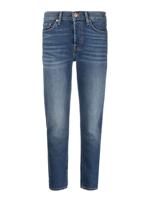SEVEN: bootcut jeans - Cropped denim jeans