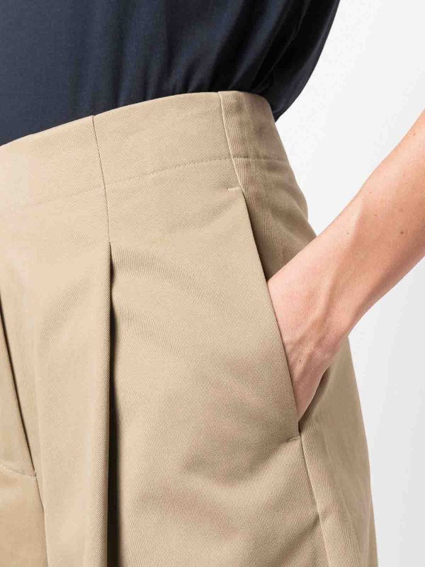 STUDIO NICHOLSON: Trousers Shorts online - Wide leg cropped trousers
