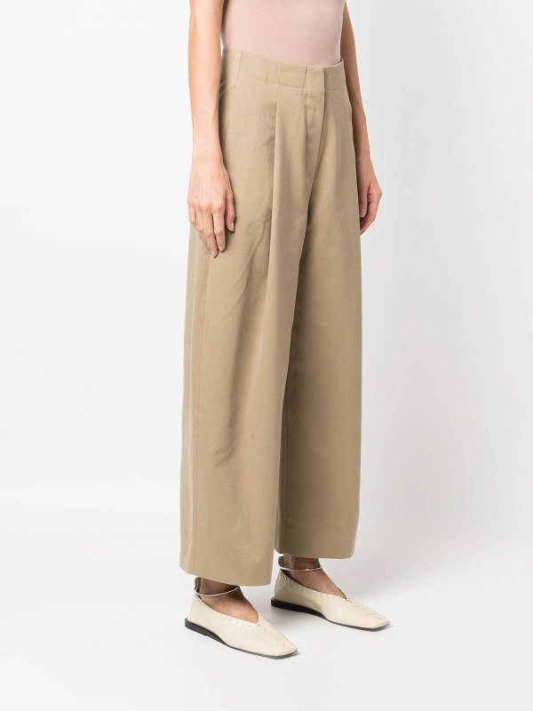 The Best Shops STUDIO NICHOLSON: Trousers Shorts - Wide leg cropped trousers
