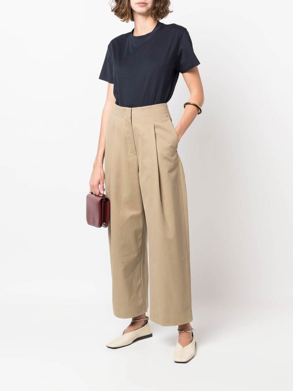 STUDIO NICHOLSON buy online Wide leg cropped trousers