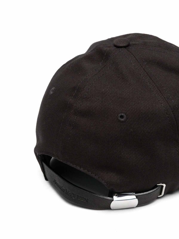 ALEXANDER MCQUEEN: hats & caps online - Logo cotton baseball cap