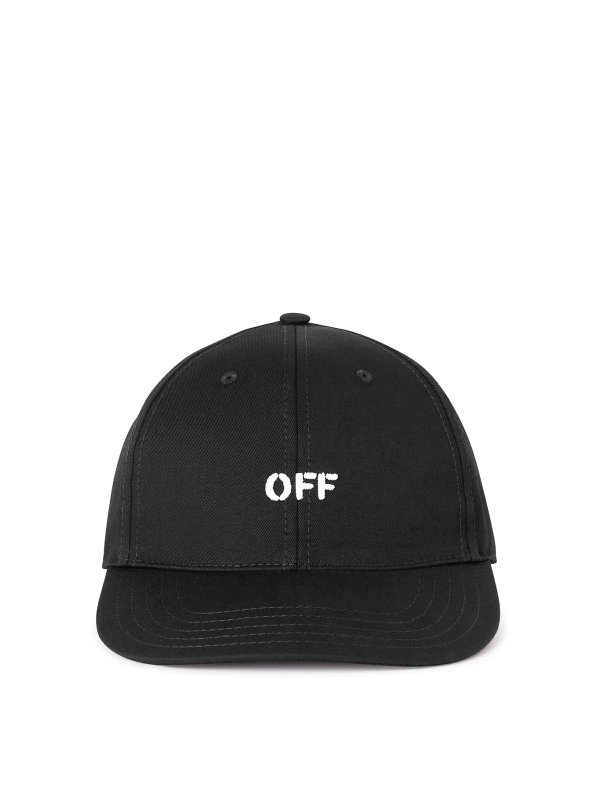 OFF-WHITE: hats & caps - Logo baseball cap