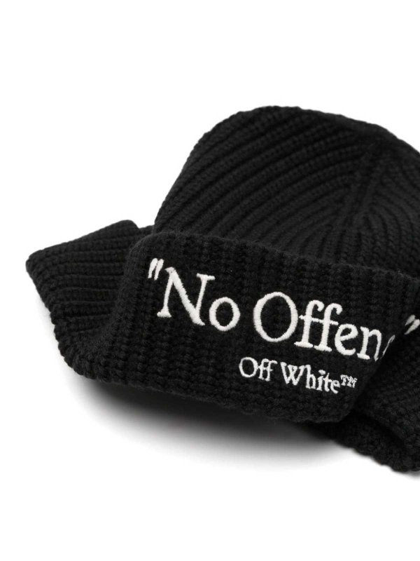OFF-WHITE: Gorros online - Gorro - Negro