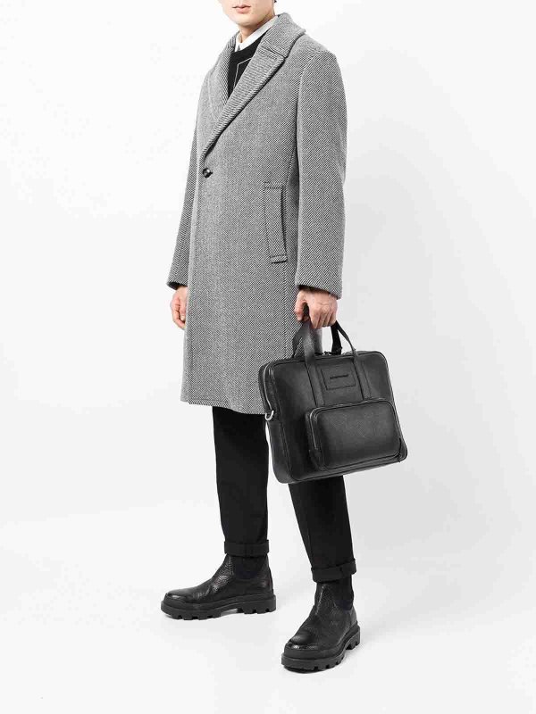 EA7 Emporio Armani buy online Leather briefcase