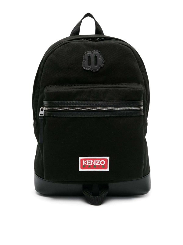 Kenzo Bold logo explore backpack - Black - Men|FD65SA113B1099