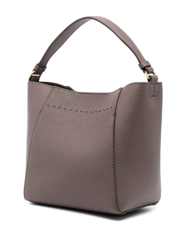 Mcgraw small leather bucket bag shop online: TORY BURCH