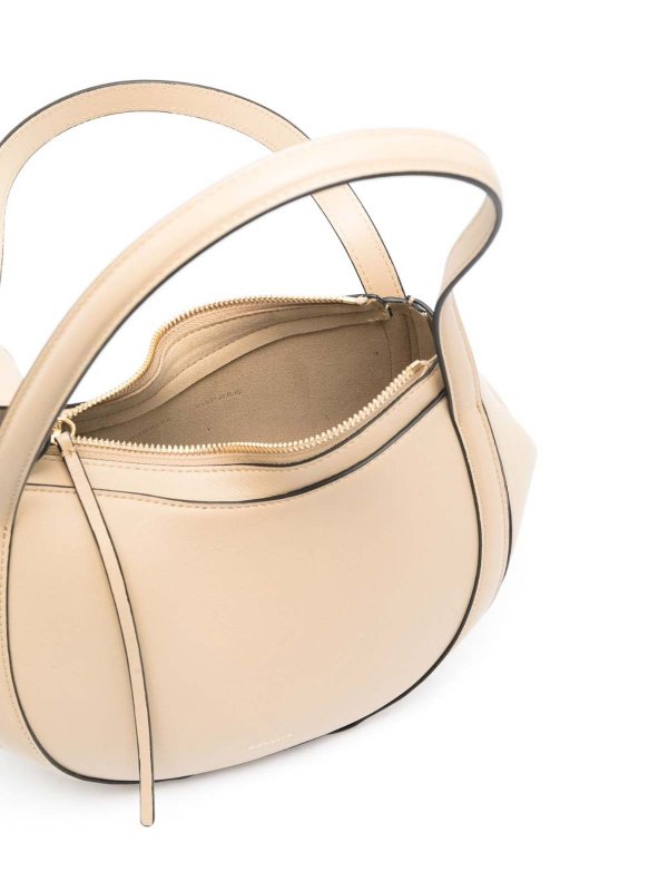 WANDLER: cross body bags online - Lin mini leather tote bag