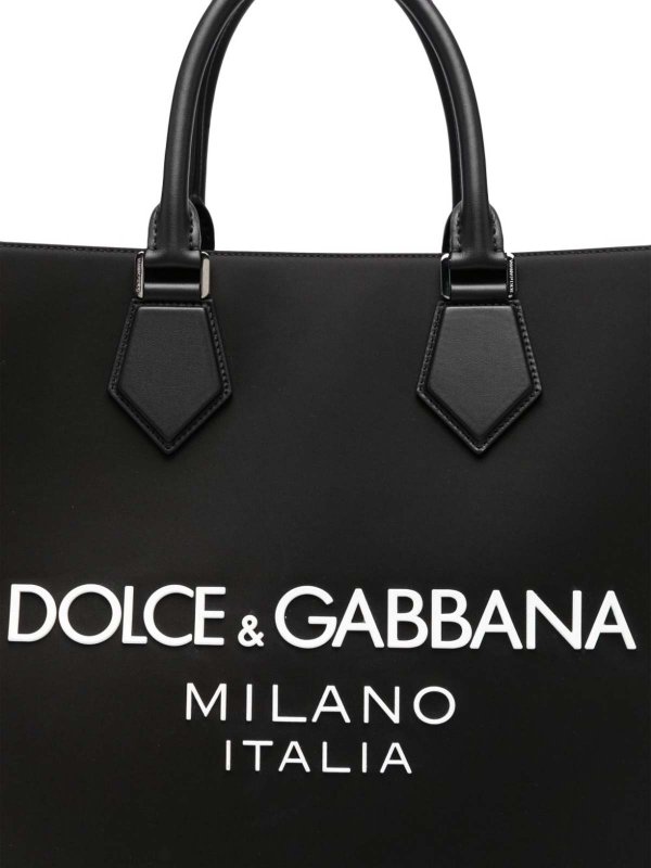 Borsa tote in nylon logato shop online: DOLCE & GABBANA