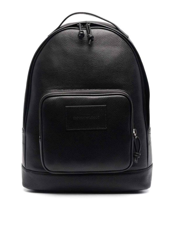 EMPORIO ARMANI: backpacks - Leather backpack