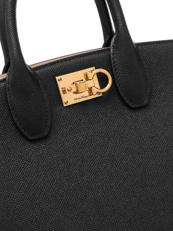 Cross body bags Salvatore Ferragamo - `the studio soft` leather top handle  bag - 214493001763095
