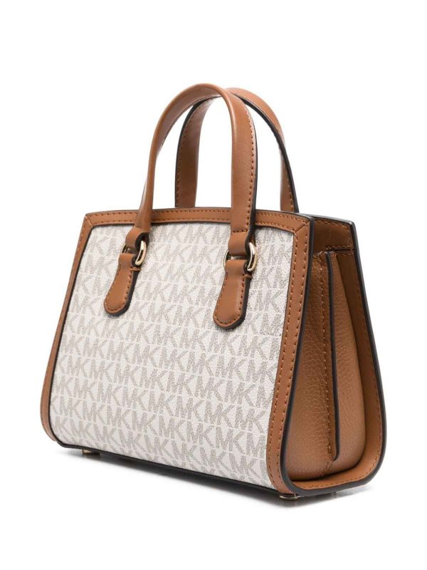 MICHAEL Michael Kors Chantal Medium Monogram Leather Satchel Bag