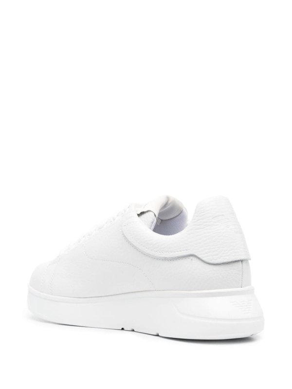 The Best Shops EMPORIO ARMANI: trainers - Logo leather sneakers