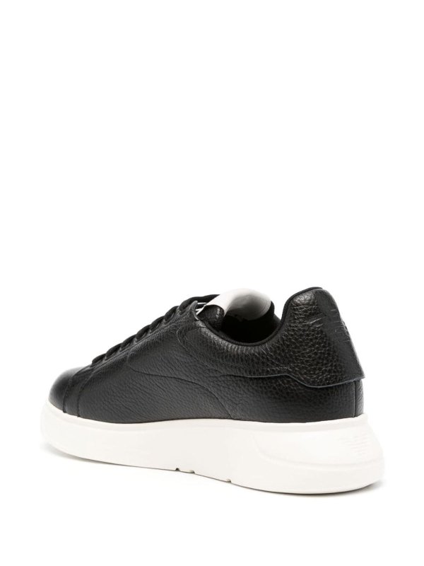 The Best Shops EMPORIO ARMANI: trainers - Logo leather sneakers