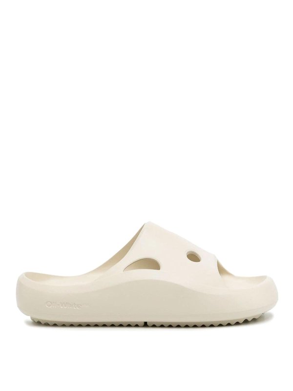 OFF-WHITE: flip flops - Meteor sliders