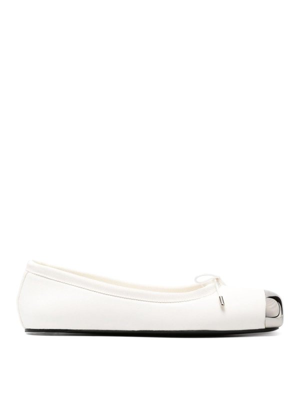 ALEXANDER MCQUEEN: flat shoes - Leather ballet flats