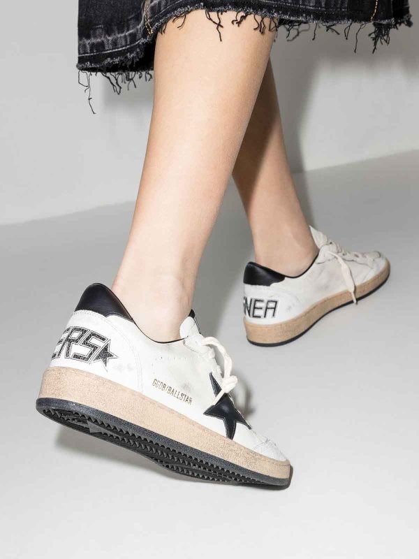 GOLDEN GOOSE: trainers online - Ball star leather sneakers