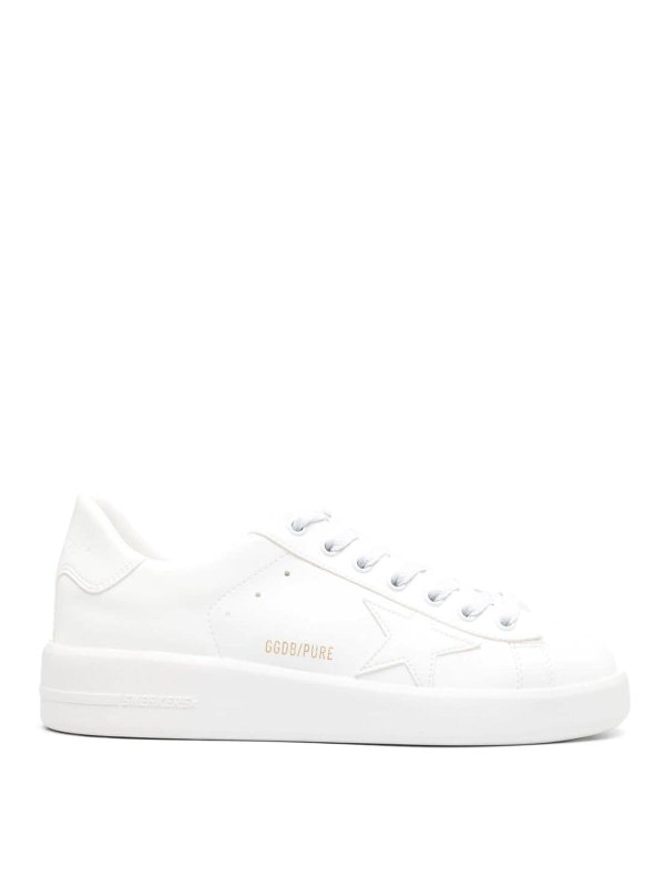 GOLDEN GOOSE: trainers - Pure star leather sneakers