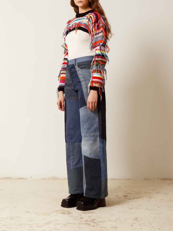 CAVIA: Strickpullover mit Rundhalsausschnitt online - Rundhalspullover - Bunt