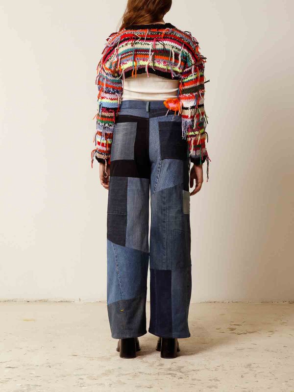 The Best Shops CAVIA: Strickpullover mit Rundhalsausschnitt - Rundhalspullover - Bunt