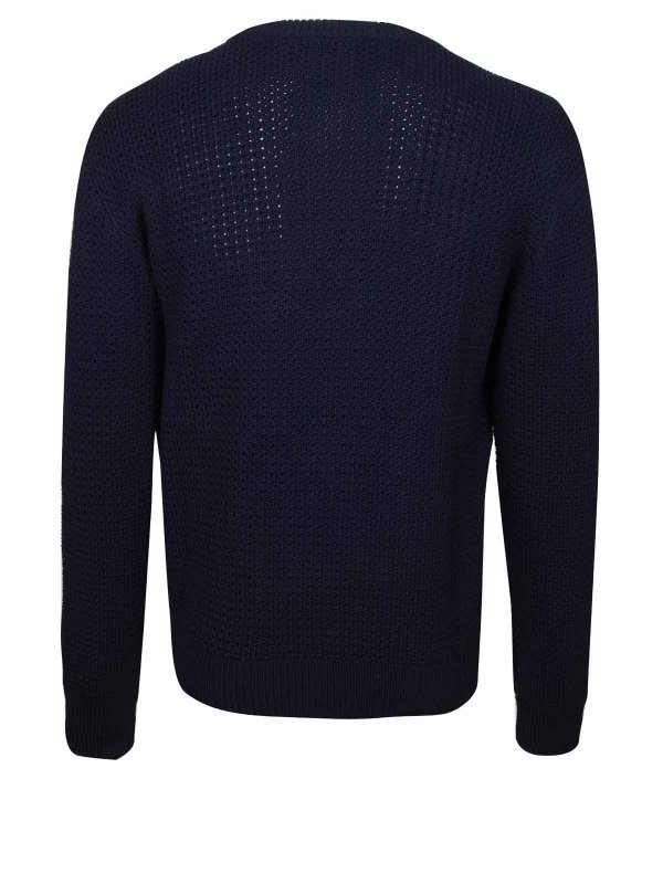 DOLCE & GABBANA: boat necks online - wool sweater with dg logo
