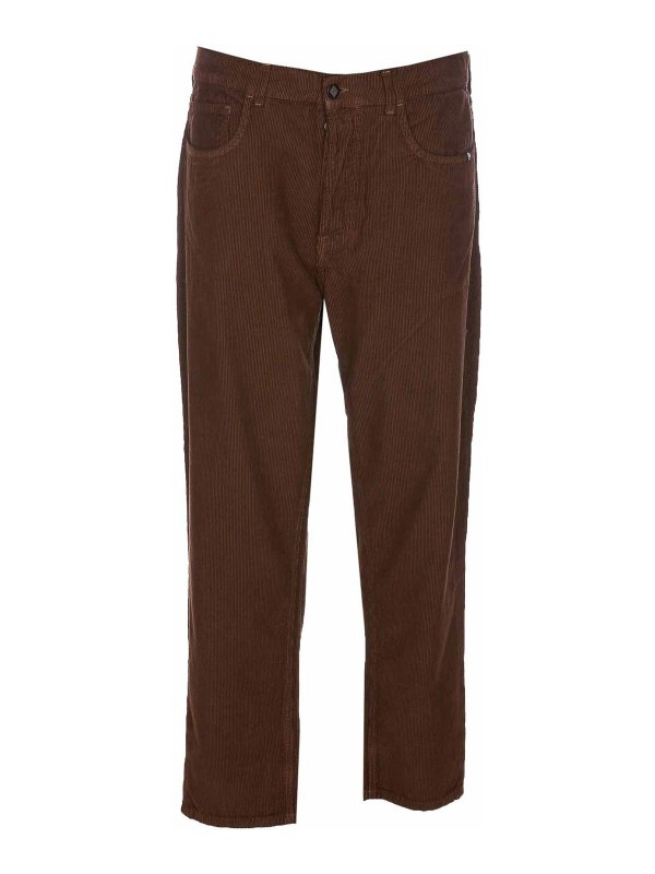 AMISH: Jeans évasés - Jean Bootcut - Marron