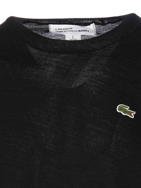 Pull Col Rond - Noir shop online: COMME DES GARCONS