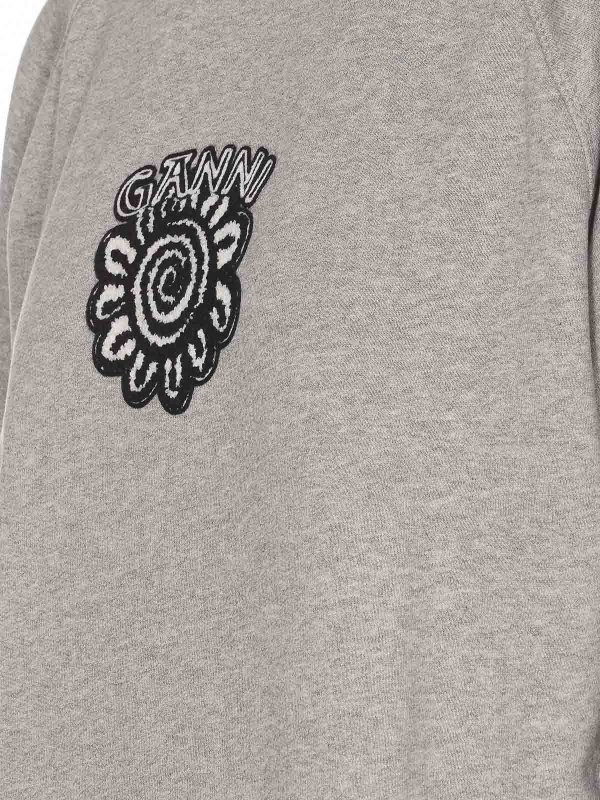 The Best Shops GANNI: スウェット＆セーター - スウェットシャツ/セーター - グレー