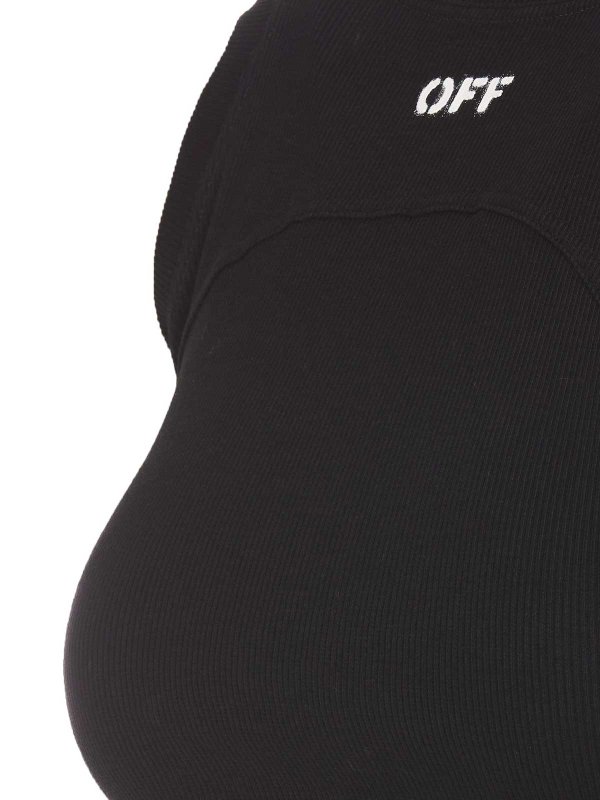 The Best Shops OFF-WHITE: Tops & Tank tops - Off stamp logo top