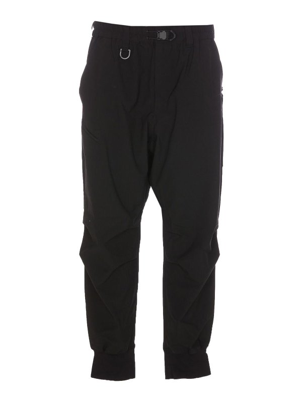 Y-3: Trousers Shorts - Cuffed track pants
