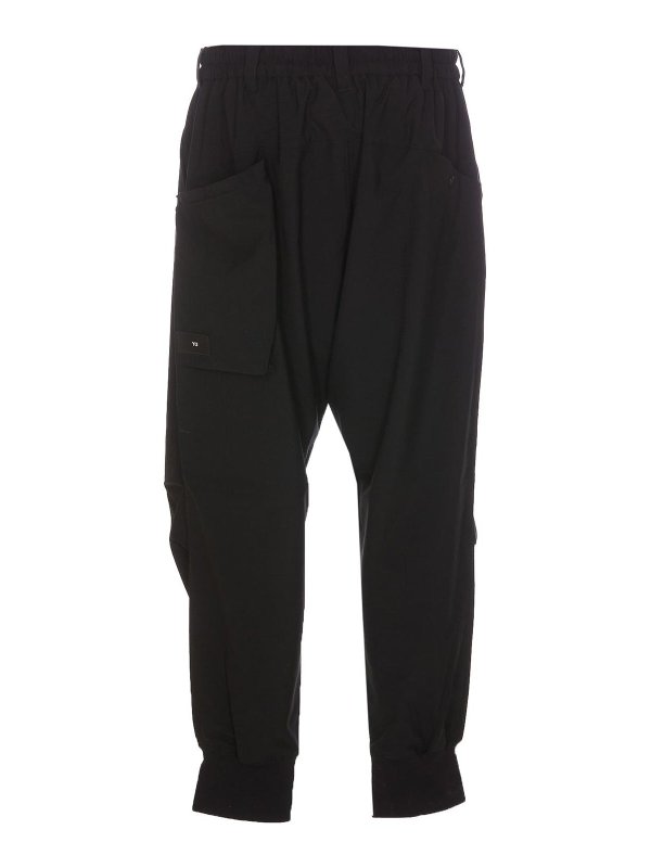 Y-3: Trousers Shorts online - Cuffed track pants